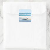 Kitesurfer Vierkante Sticker (Tas)