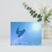 Kitesurfing Air Postcards Briefkaart (Staand voorkant)