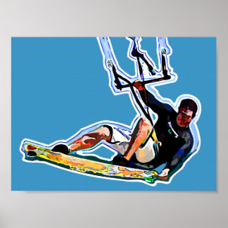 Kitesurfing-atleet Poster
