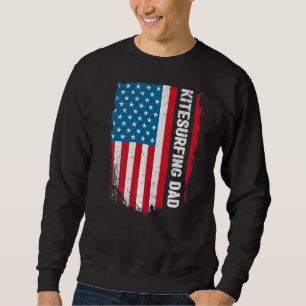 Kitesurfing Dad America ons Flag Patriot Trui
