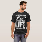Kitesurfing is the way life is supposed to be spor t-shirt (Voorkant volledig)