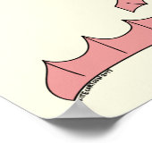 Kitesurfing/Kiteboarding - Kite girl met kite Pos Poster (Hoek)