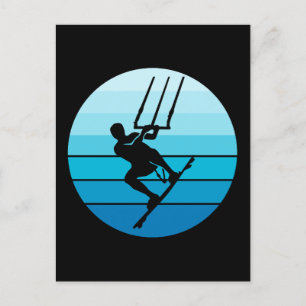 Kitesurfing Kitesurf Kiteboarding Water Sport Briefkaart