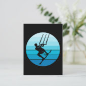 Kitesurfing Kitesurf Kiteboarding Water Sport Briefkaart (Staand voorkant)