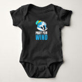 Kitesurfing Pray For Wind Kitesurfer Romper (Voorkant)