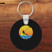 Kitesurfing Sonnenuntergang Sleutelhanger (Voorkant)