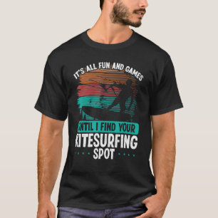 Kitesurfing Spot Kitesurf Kite Kiteboarder Vintage T-shirt