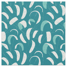 Kitesurfpatroon Koel Blauw Wit Stof