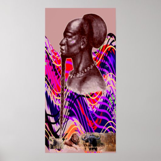 Kitete, Kikongo Bantu Chief-Africa-1800's Poster (Voorkant)