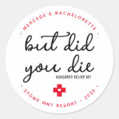 Kits voor het verlichten van een kater Gepersonali Ronde Sticker (Voorkant)