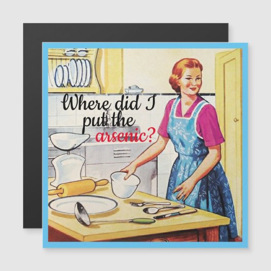 Kitsch 1950's  moorddadige vrouw (Voorkant / Achterkant)