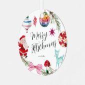Kitsch Christmas | Retrofoto Metalen Ornament (Voorkant links)