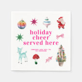 Kitsch Christmas | Vakantiejuichen wordt hier gese Servet (Voorkant)