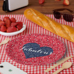 Kitsch Country Wedding Herfst in Love Party Borden Papieren Bordje<br><div class="desc">Je zult van deze papieren borden houden voor je feest,  personaliseer je als je kiest dat ze perfect zijn voor elke stijlpartij. Zoek naar het coördineren van bekertjes,  luiers en andere leuke ideeën om uw partij volledig te maken van het Autumn Breeze collectie.</div>