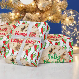 Kitsch Faliz Navidad Tortilla Chili Jouw tekst Cadeaupapier