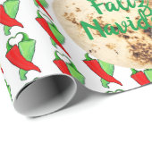 Kitsch Faliz Navidad Tortilla Chili Jouw tekst Cadeaupapier (Rol Hoek)