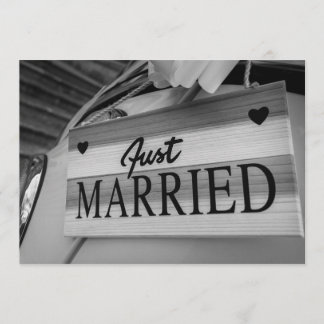 Kitsch handgeschreven trouw-hartelijkdankkaart kaart