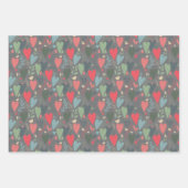 Kitsch Hearts Gift Wrap Inpakpapier Vel (Voorkant 2)