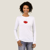 Kitsch Kersen Waterverf Illustratie Tri-Blend Shirt (Voorkant)