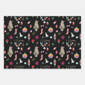 Kitsch Kerstmis | Retro Inpakpapier Vel Set (Voorkant)
