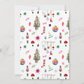 Kitsch Kerstmis | Retro Kerstfeest Kaart (Achterkant)