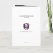 Kitsch kerstscene-Kaart Bedankkaart (Achterkant)