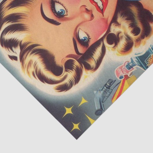  kitsch meisje tissuepapier (Detail)