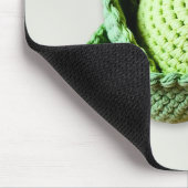 Kitsch Moderne Groene Granny Garden Haakkool Muismat (Hoek)