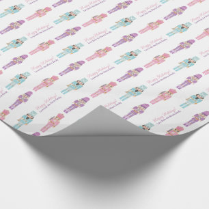 Kitsch Nutkraker Wooden SolPrettige feestdagen Cadeaupapier