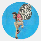 Kitsch  Rockabilly Fairy Sticker (Voorkant)