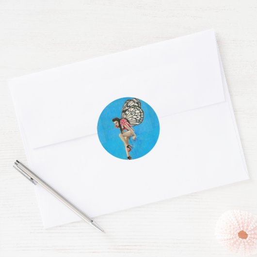 Kitsch  Rockabilly Fairy Sticker (Envelop)