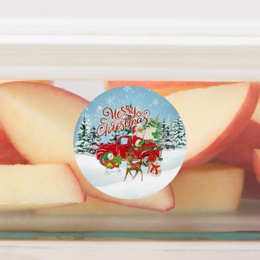 Kitsch Vintage-kerstmis Labels (Aangebracht)