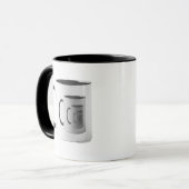 Kitschen Fatty 5th Dimension Logo Mok Slick Black (Voorkant links)