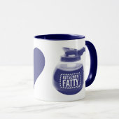 Kitschen Fatty Coffee Lover Mok Deli Blauw (Voorkant rechts)