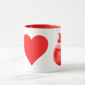 Kitschen Fatty Coffee Lover Mok Diner Rood (Midden)