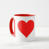 Kitschen Fatty Coffee Lover Mok Diner Rood (Voorkant links)