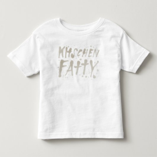 Kitschen Fatty Greeasy Logo Peuter T-Shirt (Voorkant)
