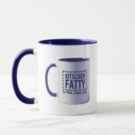 Kitschen Fatty Kitschen Fatty Logo Mok Blue