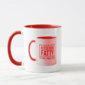 Kitschen Fatty Kitschen Fatty Logo Mok Rood (Links)