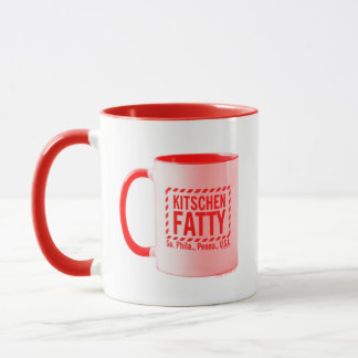 Kitschen Fatty Kitschen Fatty Logo Mok Rood