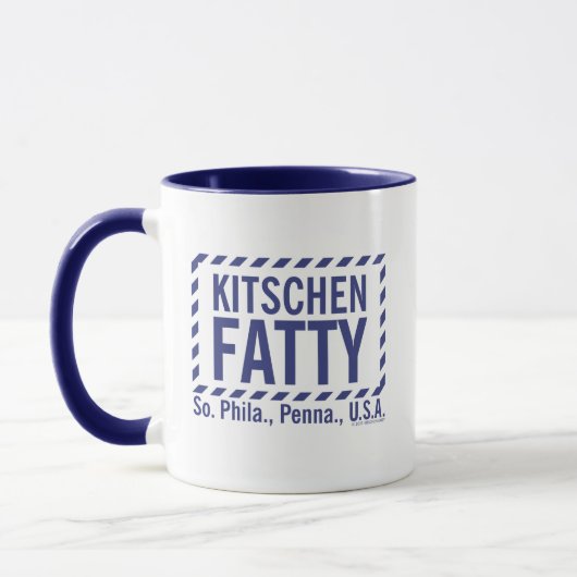 Kitschen Fatty Logo Mok Deli Blue (Links)