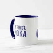 Kitschen Fatty Vodka Mok Deli Blauw (Voorkant links)
