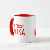 Kitschen Fatty Vodka Mok Diner Rood (Voorkant links)