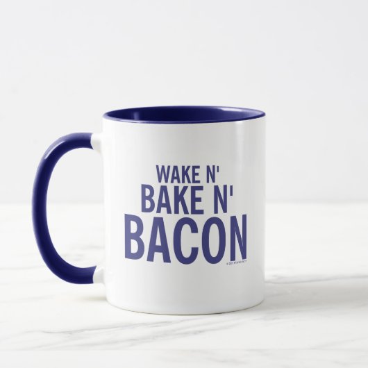 Kitschen Fatty Wake N' Bacon Mok Deli Blauw (Links)