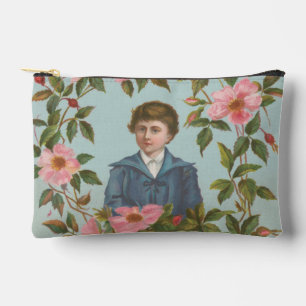 Kitscherige antieke Duitse Valentijnskaart, 1884 Etui