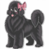 Kitscherige Newfoundlander Sticker (Voorkant)
