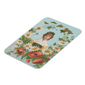Kitscherige retro Duitse Valentijnskaart, 1884 Magneet (Linkerzijde)