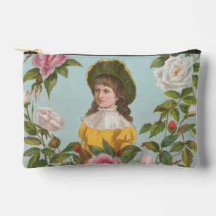 Kitscherige vintage Duitse Valentijnskaart, 1884 Etui