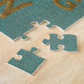 Kitscherige vreemde vintage Halloween-ansichtkaart Legpuzzel (Zijkant)