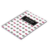 Kitschy Eyes & Lips Custom Name Notitieboek (Linkerzijde)